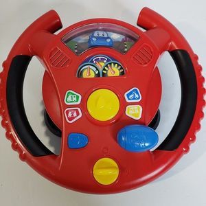 Toddlers Play Red Steering Wheel Sound & Musical Toy Car